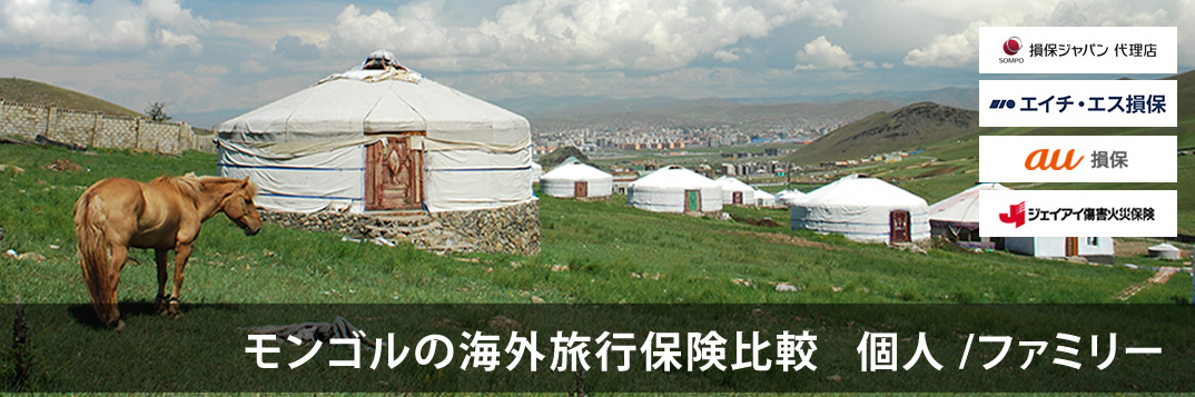 モンゴルの海外旅行保険比較　個人/ファミリー