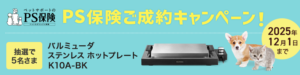 PS保険ご成約キャンペーン！ 抽選で5名様　バルミューダ　ステンレス ホットプレート　2025年12月1日まで
