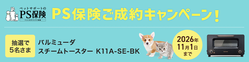 PS保険ご成約キャンペーン！ 抽選で5名様に「バルミューダ スチームトースター」プレゼント　2026年11月1日まで