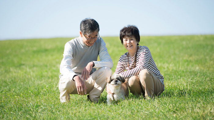 ペットとシニア夫婦